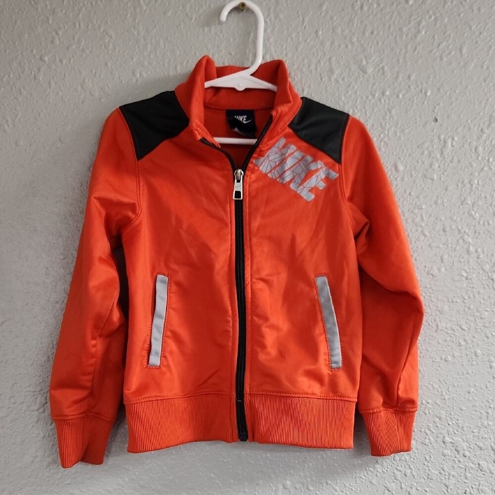Nike Bright Orange Jacket with Black and White Details